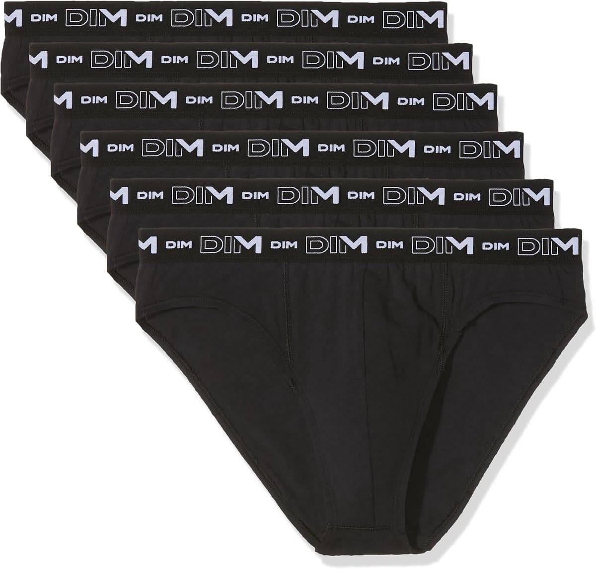 Heren slip katoen stretch comfort x6, zwart, 3XL — afbeelding 1