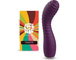 PureVibe® Orgazmik Dikke Geribbelde G-Spot Vibrator - Vibrators voor Vrouwen - Erotiek - Stimulator - Sex Toys voor koppels - Paars
