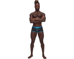 Male Power Uplift Mini Short - black Small