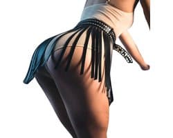 Erotische lederen Rok | Harde leren linten Lingerie | Leer | Sexy | Uitdagend | Verstelbaar | Festival | Hoge kwaliteit