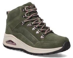 Enkellaarsjes Dames - Hoge Schoenen - Dagelijks Gebruik - Ronde Vetersluiting - Bruin