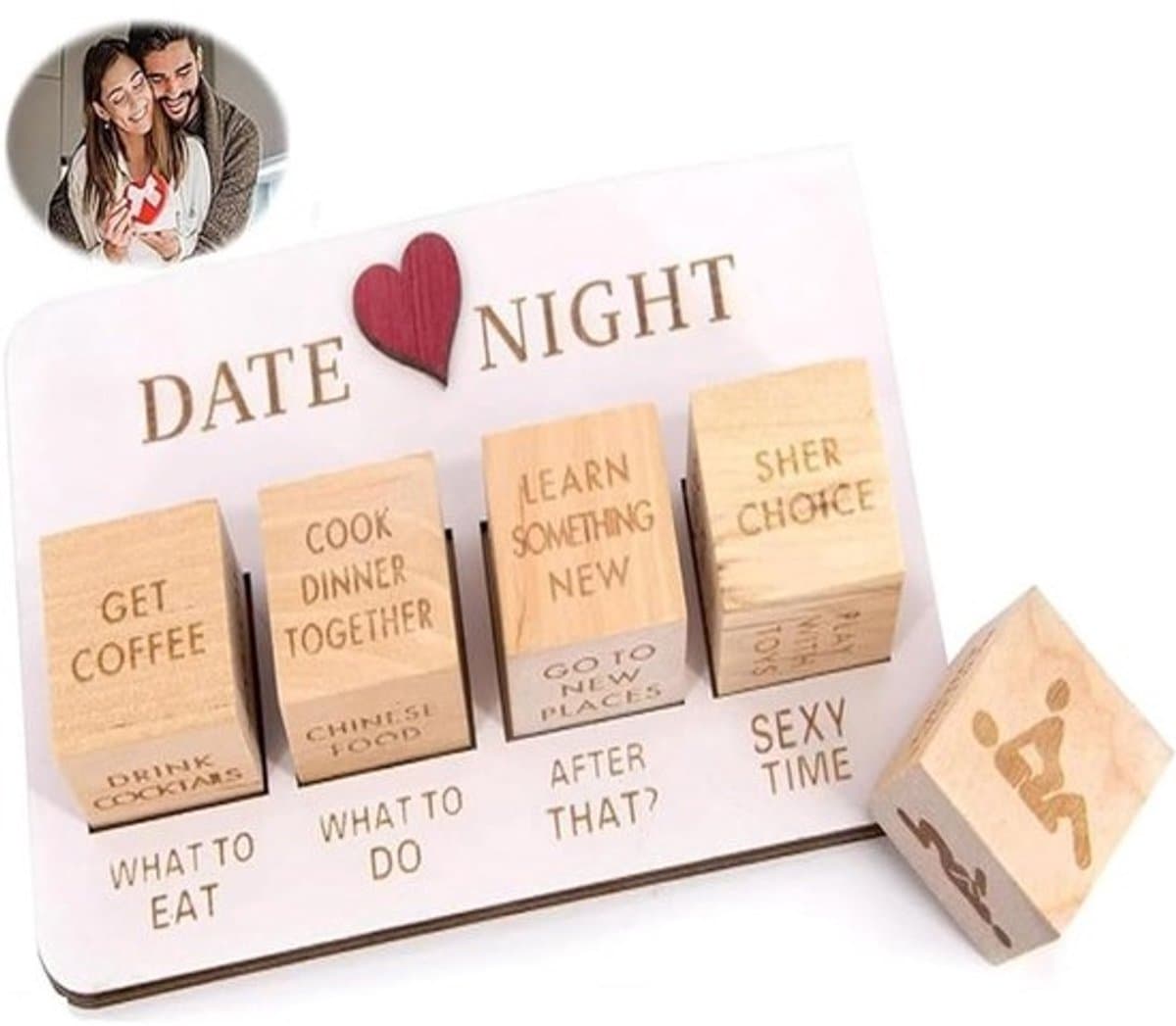 Date Night Dobbelstenen voor Koppels – Romantisch Spel voor Intieme Avonden — afbeelding 1