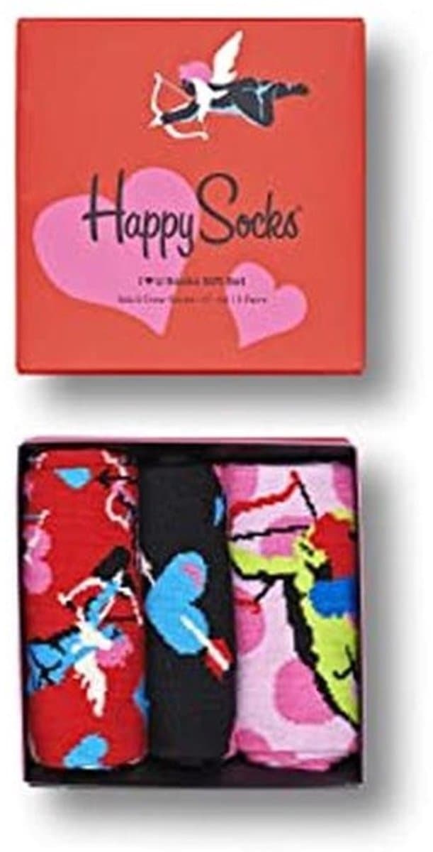 Kleurige Sokken Giftset voor Mannen - Love You 3-Pack (Maat 41-46) — afbeelding 1