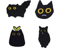 Broches, metalen kattenkopbadges, dierenreversnaalden, doe-het-zelf sieradengeschenkaccessoires, grappige cadeaus voor meisjes, geschikt voor alle soorten kleding, hoeden