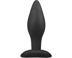 Medium Zwarte Siliconen Buttplug