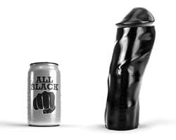 All Black Zwarte realistische dildo - 20 cm