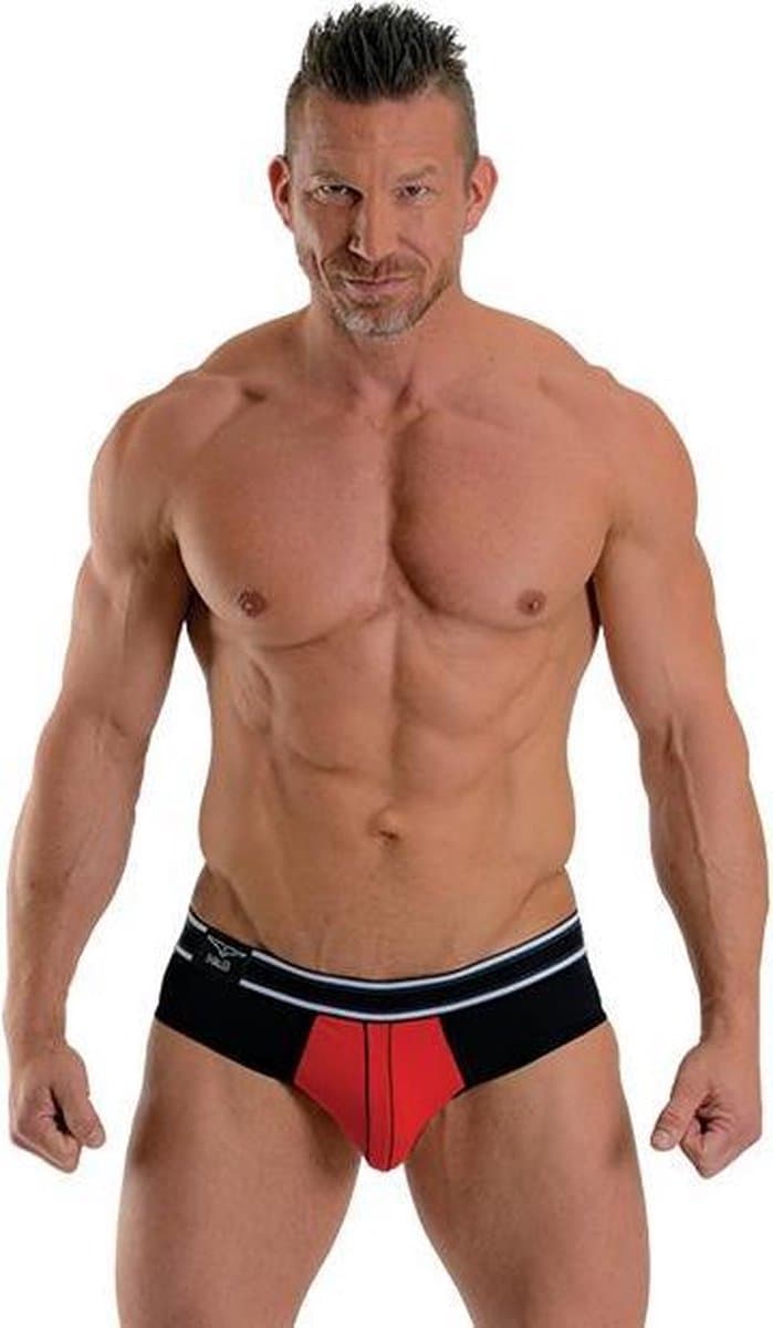 Mister B URBAN Bronx Brief Red Black — afbeelding 1