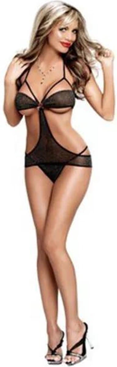 LOUZIR Sexy Kanten Lingerie | Zwart | One Size — afbeelding 1