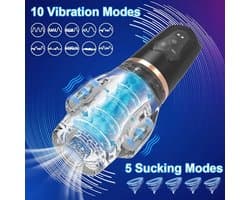Gawk Gawk 5000 - Masturbator voor man - Sex Toys voor mannen - mannelijke masturbator - Automatische Blowjob Simulator - Vibrerende Masturbator Voor Mannen - Elektrisch - Oplaadbaar - Penis Stimulator - Kunstvagina - Penis vibrator - eikel