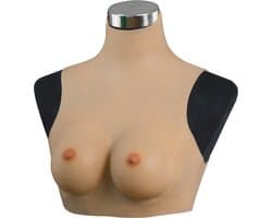 Korte Siliconen Borst - A-cup - 100% hypoallergene medische siliconen - protheses - + kanten choker - Wearable Borst - Kunstmatige Nep Borst - Korte Valse Borsten - Siliconen Huid - Crossdresser - Transgender - Mastectomie - Femboy - Body4Everybody