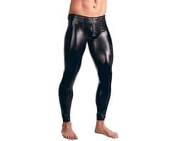 Strakke latex wetlook broek mannen - PU Leder - Club kleding - Erotische broek - Faux leer - Lange pijpen
