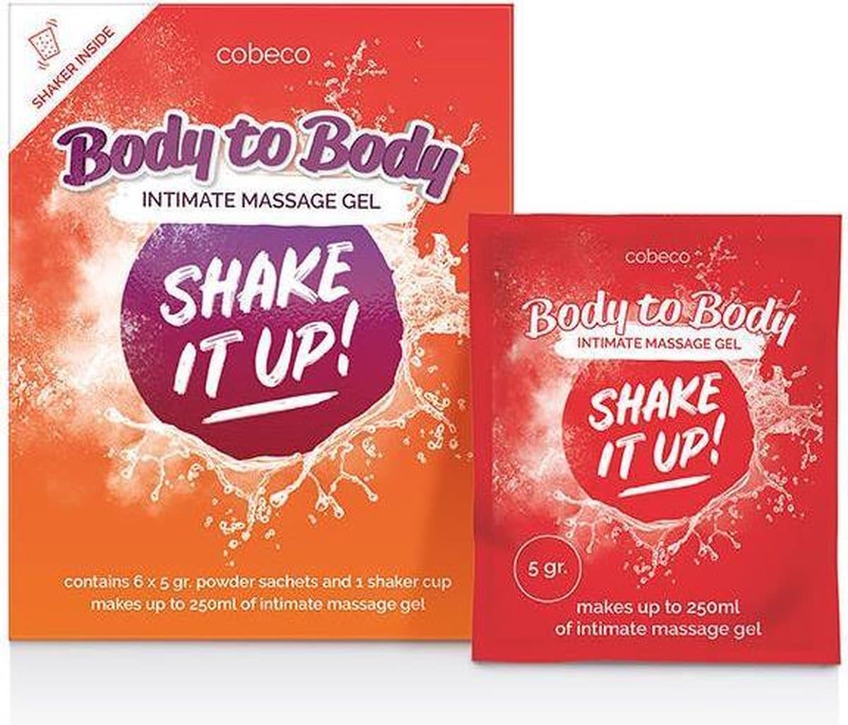 COBECO PHARMA - Shake It Up Powder Shaker 30 Gr - 6 Sachets x 5 Gram — afbeelding 1