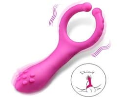 Multifunctionele Vibrator- waterdichte dildo voor Koppels en Stellen- Masturbator - Roze