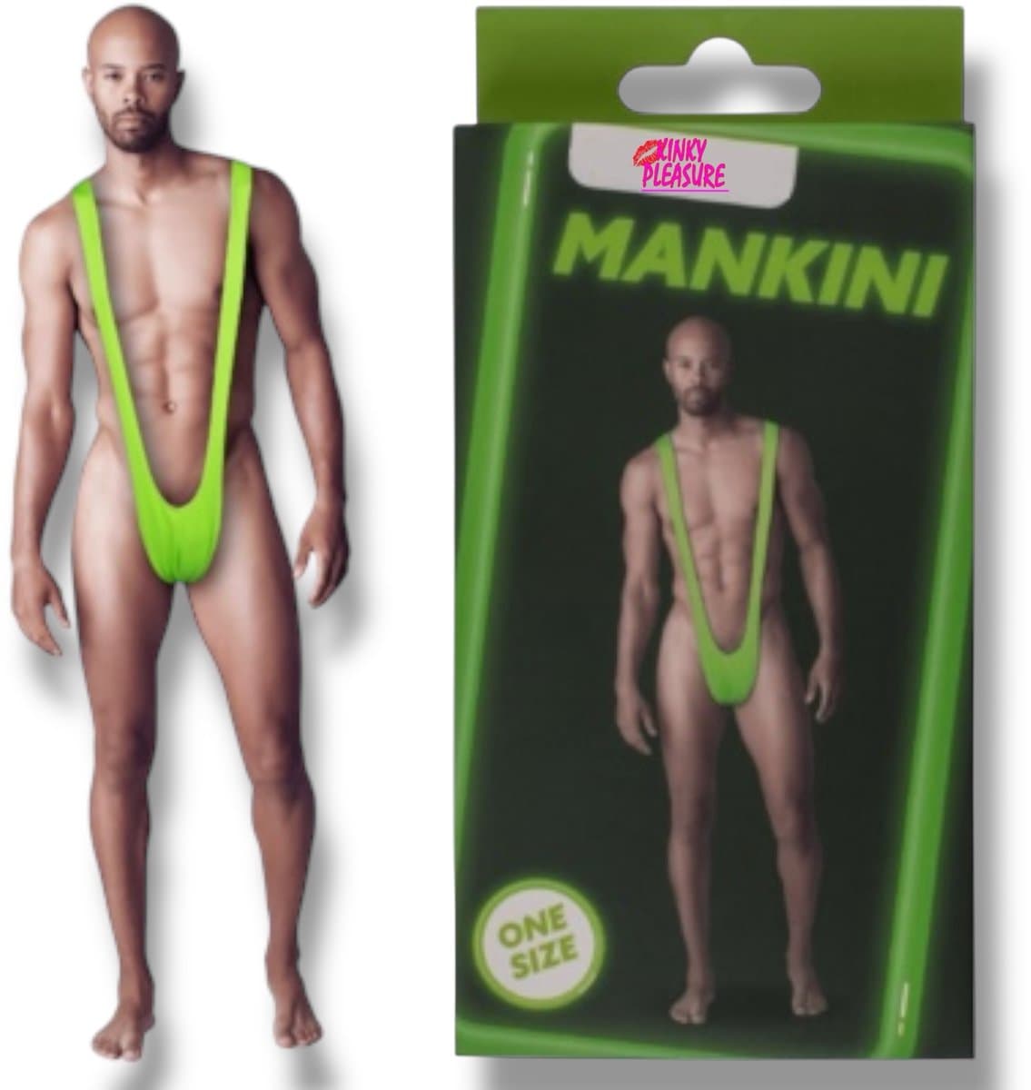 Mankini Groen – One Size | Hilarisch & Sexy Kostuum — afbeelding 1