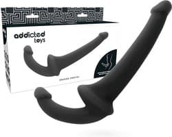 ADDICTED TOYS | Addicted Toys Strapless Strapon Black | Double Dildo | Sex Toy for Women