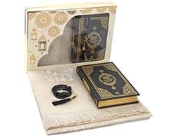 Gebedscadeauset - Religieuze set - Hadj en Umrah - Luxe geschenkverpakking - 33 x 25 cm - Wit