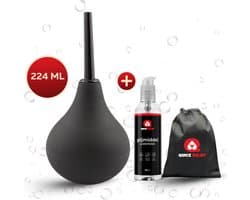 Quick Relief Cleaning Bulb™ - Anaal Douche - 224ml - Intieme Reiniging – Anal Douche – Klysma – Anaaldouche - Anaal reinigen + Glijmiddel 150ml