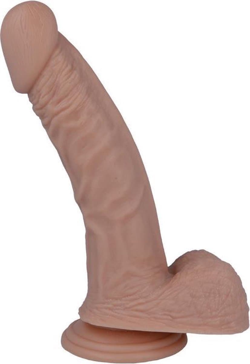 Mr. Intense - dildo - dildo vibrator - dildo vrouwen - dildo mannen - dildo anaal - dildo xxl - beige - flexibel - 20,8cm Ø 3,8cm / sex / erotiek toys — afbeelding 1