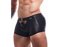 Cut4Men Sexy Wetlook Minishort Peekaboo – Zwart M