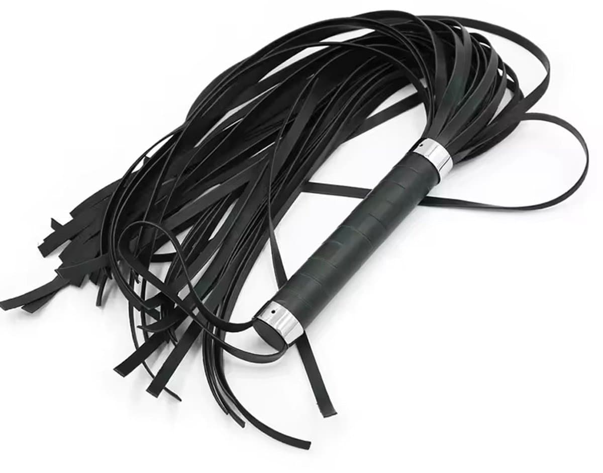 De Originele Lederen Seks Zweep - SM zweep - BDSM - 60CM - Luxe sekszweep — afbeelding 1