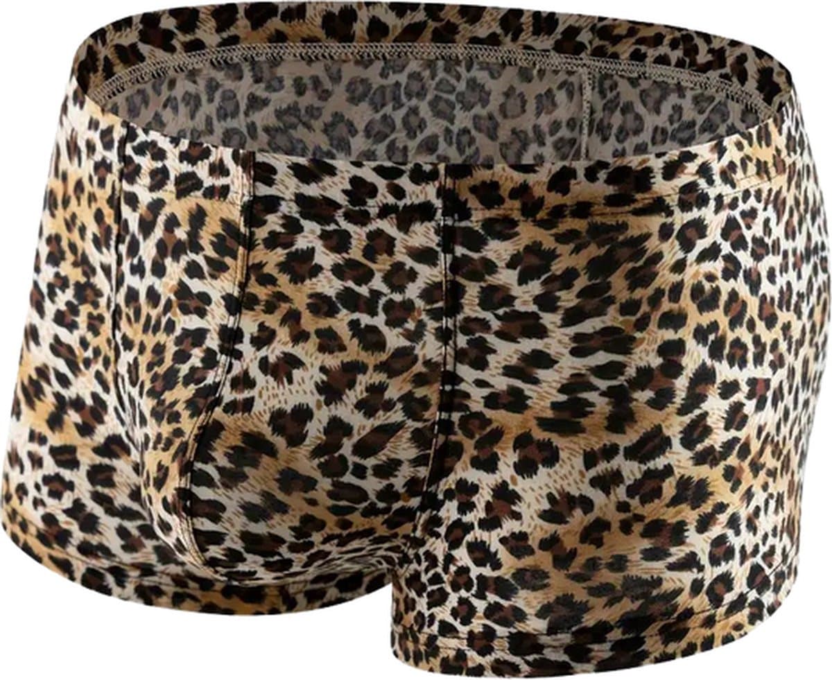 LekkerStout Luipaard Boxershort - Zwart/Bruin - Sexy Herenondergoed | XL | ( LS218 ) — afbeelding 1
