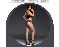 Glitterpanty voor Dames - Netpanty met Strass voor Feestjes