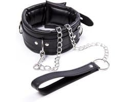 DOWO® - Halsband - Body Bondage - Kunstleer - Sexy Lingerie - Erotiek Riem - SM - BDSM - Sex Toys voor Koppels - Seksspeeltjes voor mannen en vrouwen