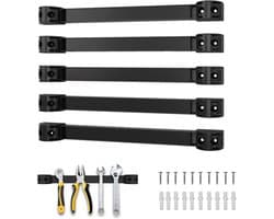 Magneetstrips voor gereedschap, 5 stuks, gereedschap-magneetstripset, 30 cm, magneethouder, gereedschapshouder, wand voor keuken, garage, werkplaats