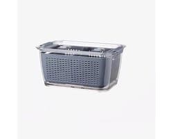 Plastic Opbergdoos Groenten Fruit Vers Houdendoos Koelkast Mesh Sieve Storage Organizer Mand Keukengereedschap Keukengereedschap (Color : 3PCS)