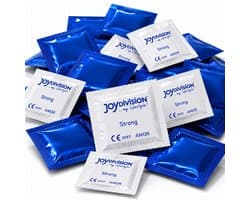 JOYDIVISION Strong condooms - 100 stuks - Premium latex, 0,09mm wanddikte, 53mm standaardmaat, extra veilig & dermatologisch getest