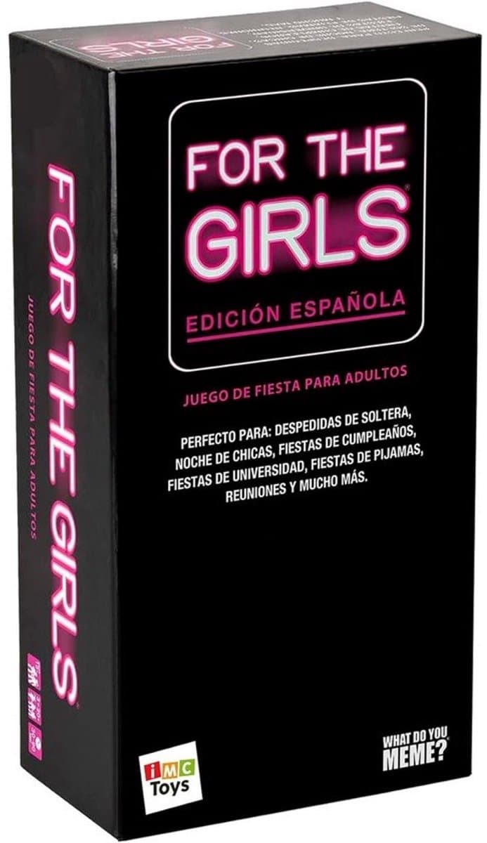 For the Girls! Wat een Feestje! - Wat Do You Meme - Kaartspel - 150 Thema- en 400 Reactiekaarten - Leuke Vrouwelijke Momenten - Ideaal voor Meidenavonden en Vrijgezellenfeesten - Voor 3 tot 20 Spelers - Vanaf 18 Jaar — afbeelding 1