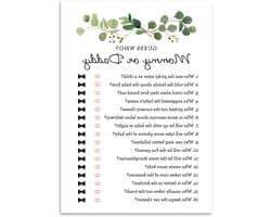 Raad eens wie spel - Babyquiz Mama Papa - Babyshower Vermaken - Leuke Spelkaarten - 5 x 7 inch - Meerkleurig
