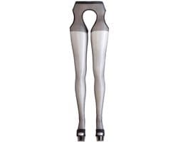 Cottelli Collection – Sexy panty met open zijkant en kruis – Maat L/XL - Zwart