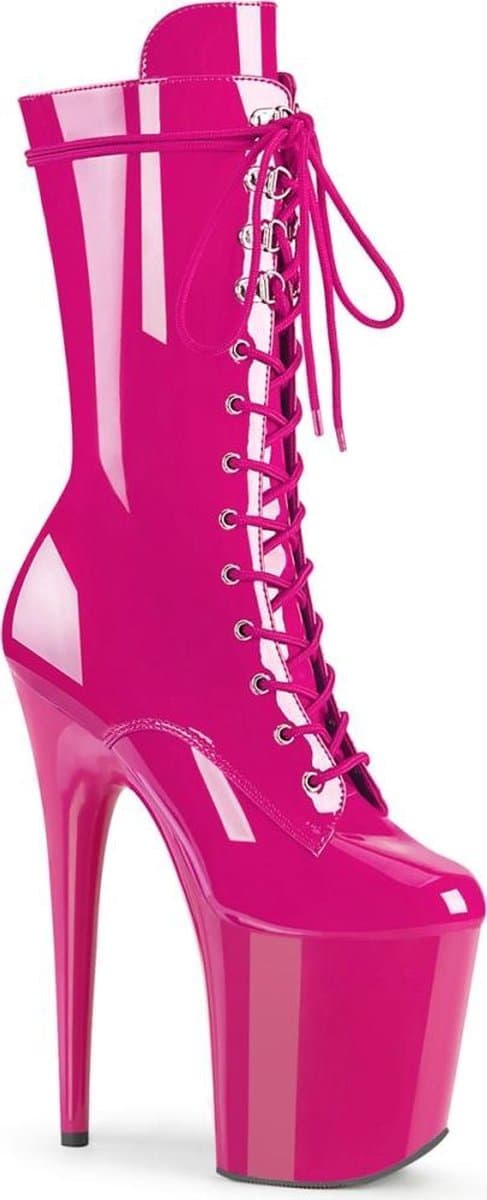 Pleaser - FLAMINGO1050 Plateau Laarzen - Paaldans schoenen - 38 Shoes - Roze — afbeelding 1