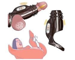 Daity Cockring - Vibrerend - G-Spot - Penis Sleeve - Waterdicht - Sex Toys voor Koppels - Perineum Stimulatie - Zwart