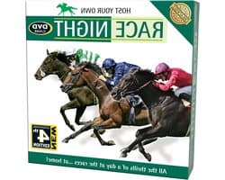 Paardenrace Spel - DVD spel - Gezellige avond - Interactief entertainment - 27 cm breed - Meerdere kleuren