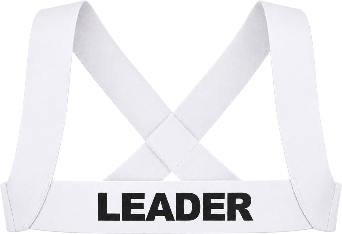 LEADER Essentials Harness White - MAAT L - Heren Clubwear - Harnas voor Man - Sexy Heren Harnas — afbeelding 1