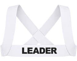 LEADER Essentials Harness White - MAAT L - Heren Clubwear - Harnas voor Man - Sexy Heren Harnas