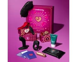 Erotische 7-daagse adventskalender voor koppels - Romance-geschenkset van Lovehoney x We-Vibe - 7 ondeugende verrassingen - We-Vibe Moxie+ slipvibrator, vibrerend eitje, penisring, prostaatstimulator - ondeugend kerstcadeau