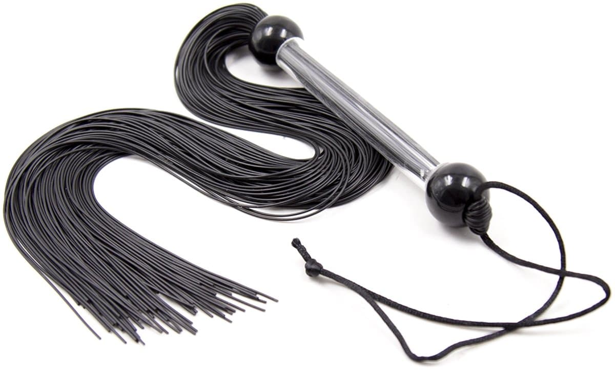 Smart Moves - Flogger - Siliconen Strengen - 51 cm - Zwart — afbeelding 1