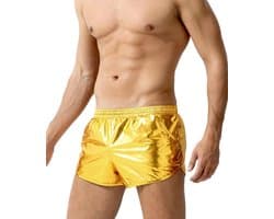 Heren Boxershorts - Glanzende Onderbroek - Feestelijke Kleding - Opvallend Metallic Effect - Maat M-XXL - Felle Kleuren