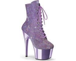 Pleaser - ADORE-1020CHRS Plateau Laarzen, Paaldans schoenen - US 7 - 37 Shoes - Paars