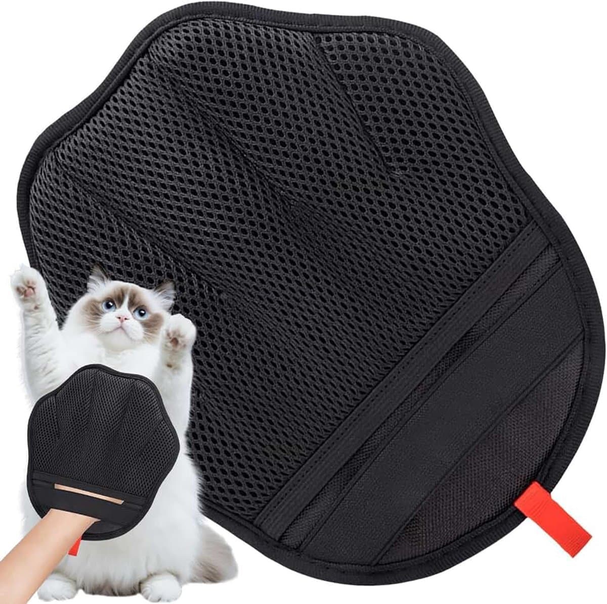 Verwijder Handschoen Afwasbare Verzorgingsborstel | Handschoen voor Honden- en Kattenharen voor Bank, Tapijt, Autostoel, Kleding, Bad, Wasgoed, Puppy Douche, Reizen, Binnenkat — afbeelding 1