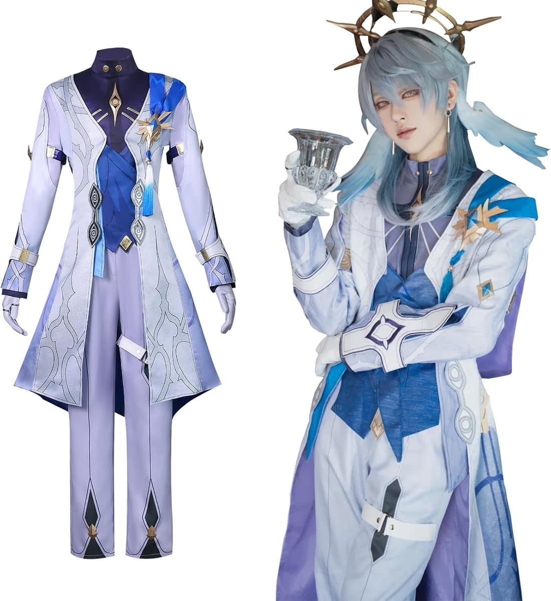 Fiamll Sunday Cosplay Honkai Star Rail Cosplay Sunday Costume Anime Fancy Dress Sunday Uniform Halloween Costume - ShopVlot — afbeelding 1