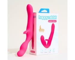 Happy Rabbit - Strapless Strap-On Rabbit Vibe Roze
