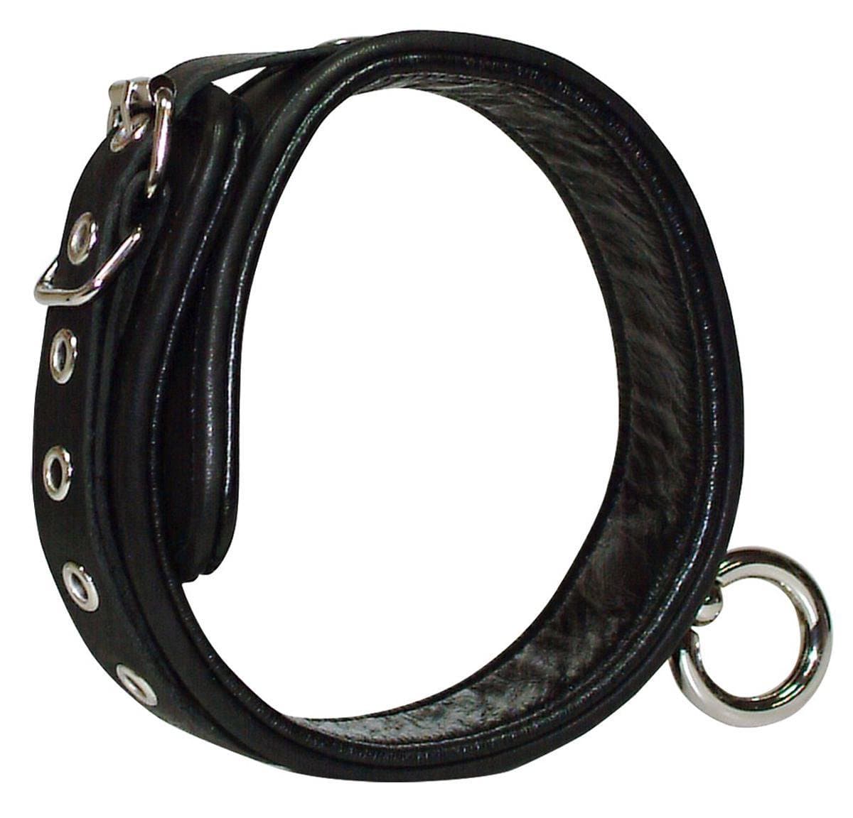 Verstelbare lederen halsband — afbeelding 1