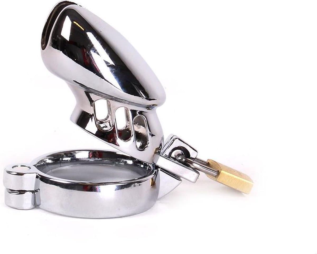 Kiotos - Penis kooi met slot - RVS Chastity Cage - Kuisheidskooi met Slot — afbeelding 1