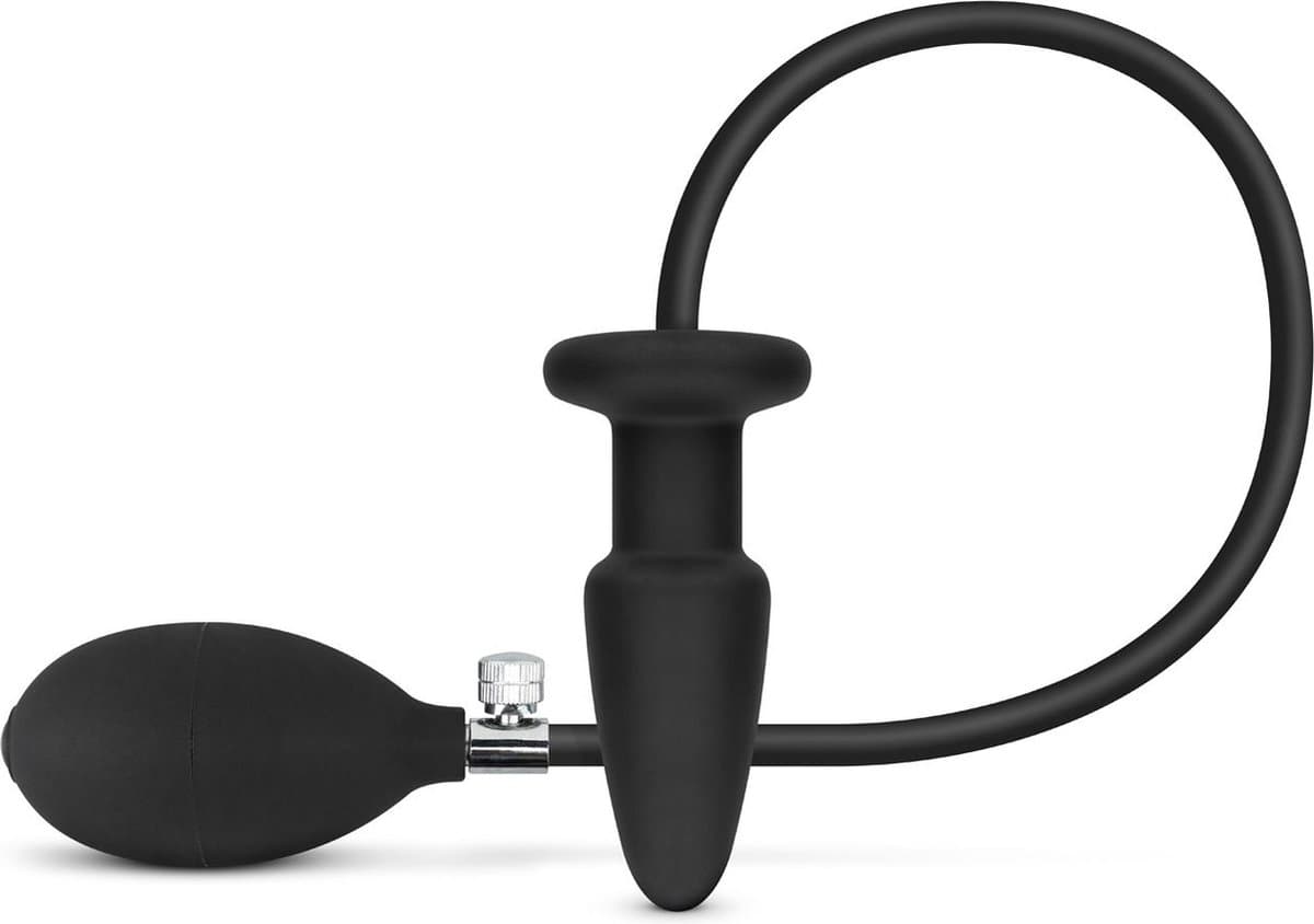 Opblaasbare Anaal Plug - Zwart — afbeelding 1