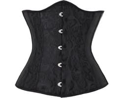 Elegante Satijnen Onderbust Corset met Kant - Taille Cincher voor Shaping en Bruiloft - Functionele Onderkleding voor Vrouwen