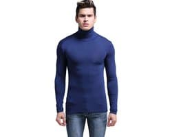 Thermische modal basislaag coltrui lange mouwen trui top thermisch ondergoed voor heren herfst winter tops